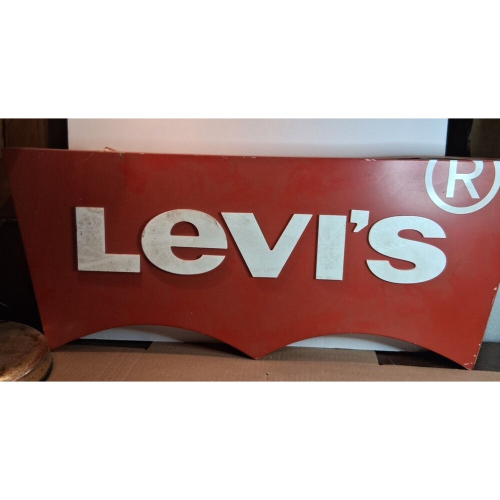 Levi's Retail Merchandising Graphic Store Display Advertising 26 X 10.5 X 2 Sign